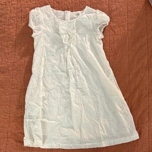 Boden White Eyelet Kids Dress